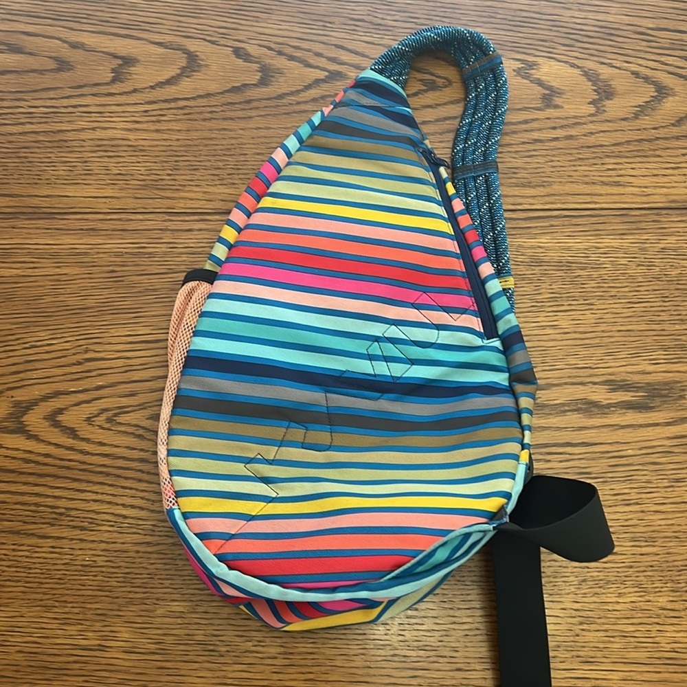 Like new Kavu multicolor striped sling bag
